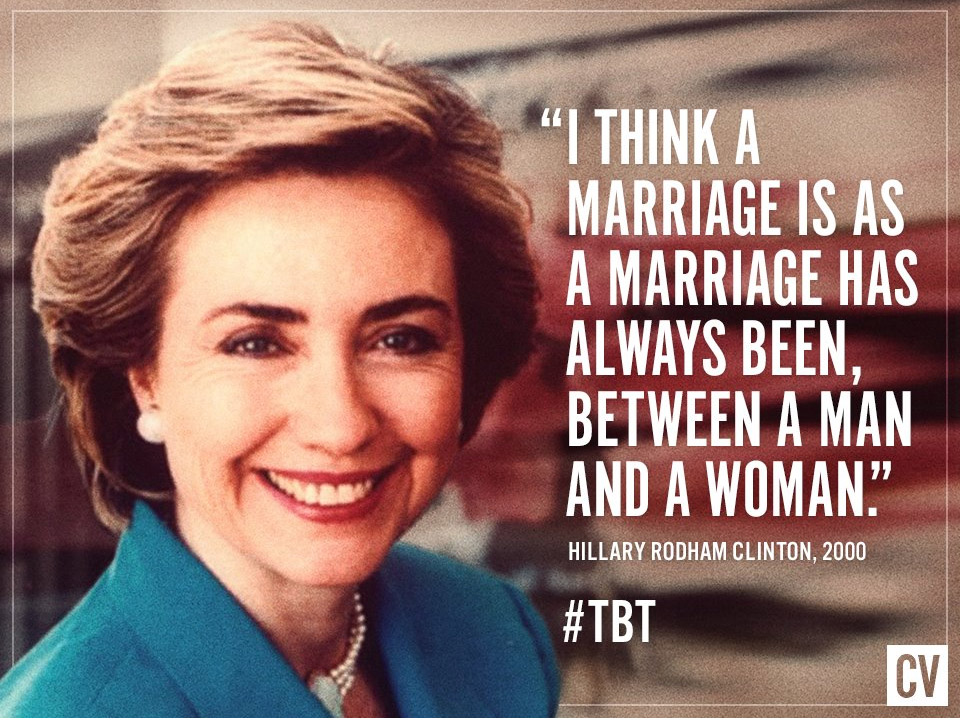 Hillary Clinton Gay Marriage 22