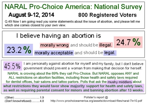 2014_08 NARAL abortion opinion poll